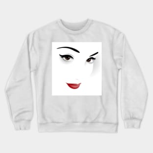 Portrait of the most beautiful girl in the world Crewneck Sweatshirt